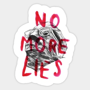 No More Lies Sticker